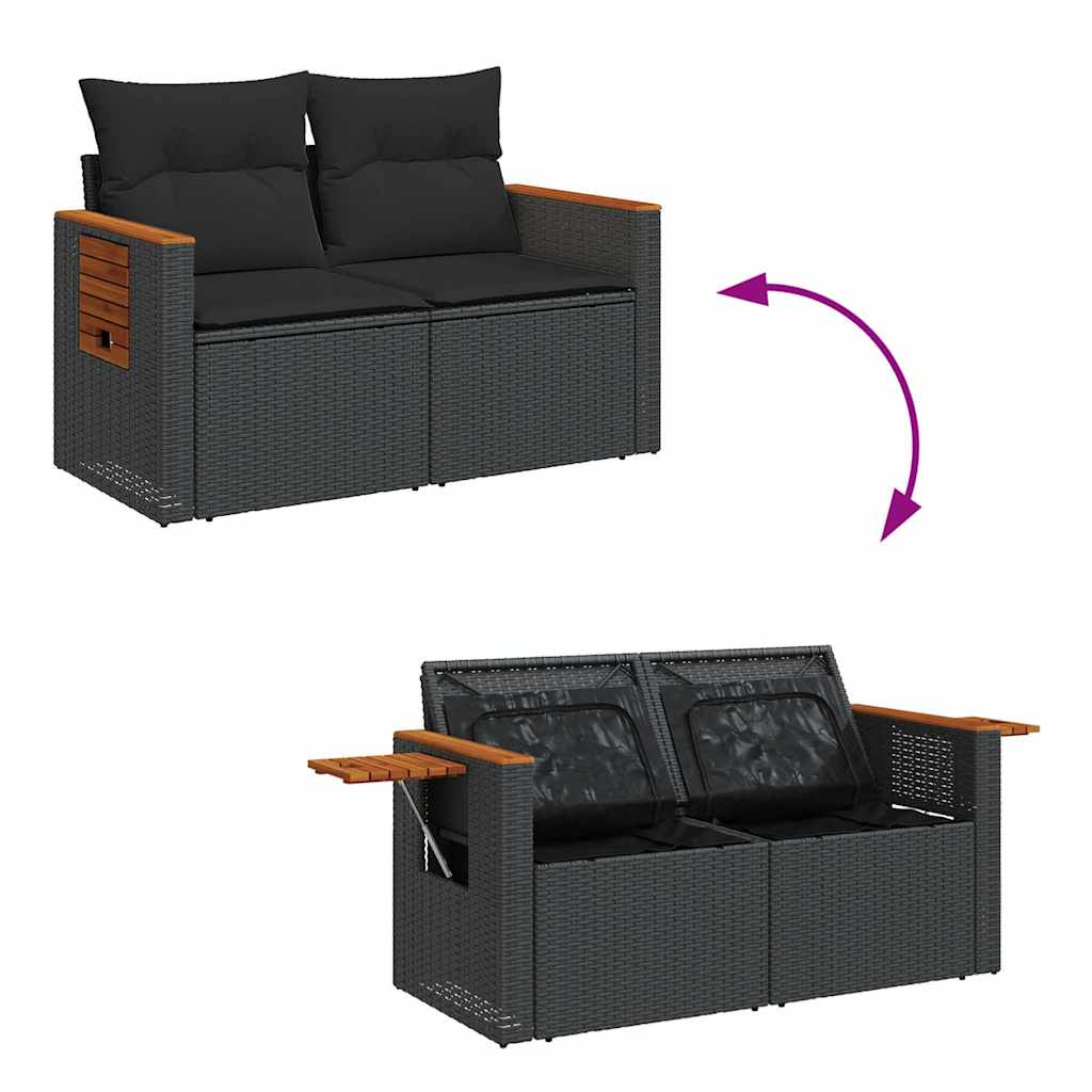 8 Piece Garden Sofa Set with Cushions