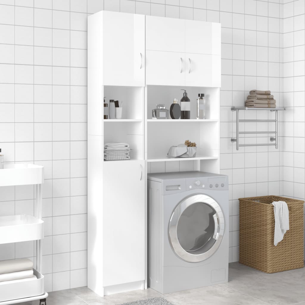 Bathroom Cabinet White 32x25.5x190