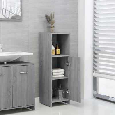 Bathroom Cabinet Grey 30x30x95