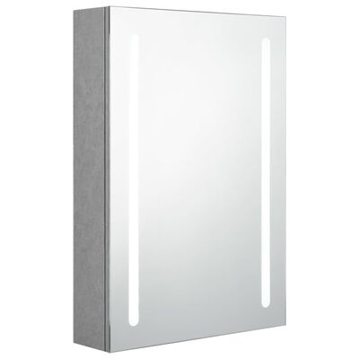 LED Bathroom Mirror Cabinet Grey