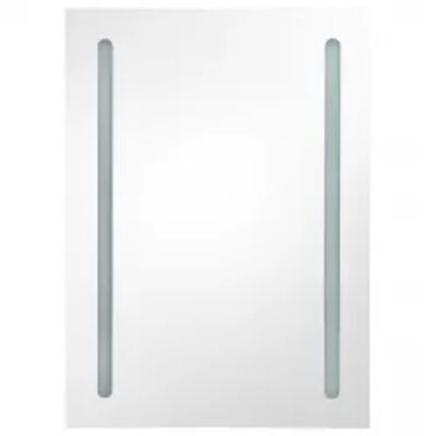LED Bathroom Mirror Cabinet Grey