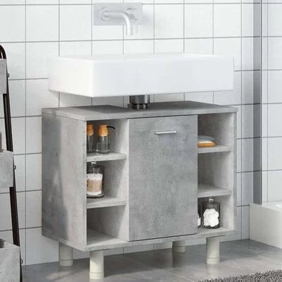 Bathroom Cabinet Grey 60x32x53.5