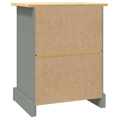 Corona Mexican Pine Bedside Table Grey