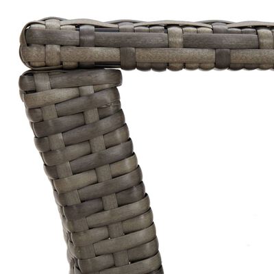 Poly Rattan Outdoor Coffee Table Grey