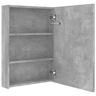 LED Bathroom Mirror Cabinet Grey
