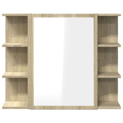 Bathroom Mirror Cabinet Sonoma Oak
