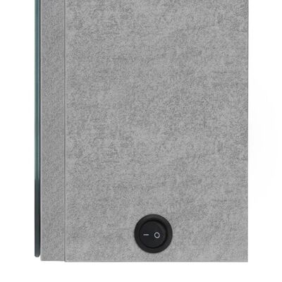 LED Bathroom Mirror Cabinet Grey