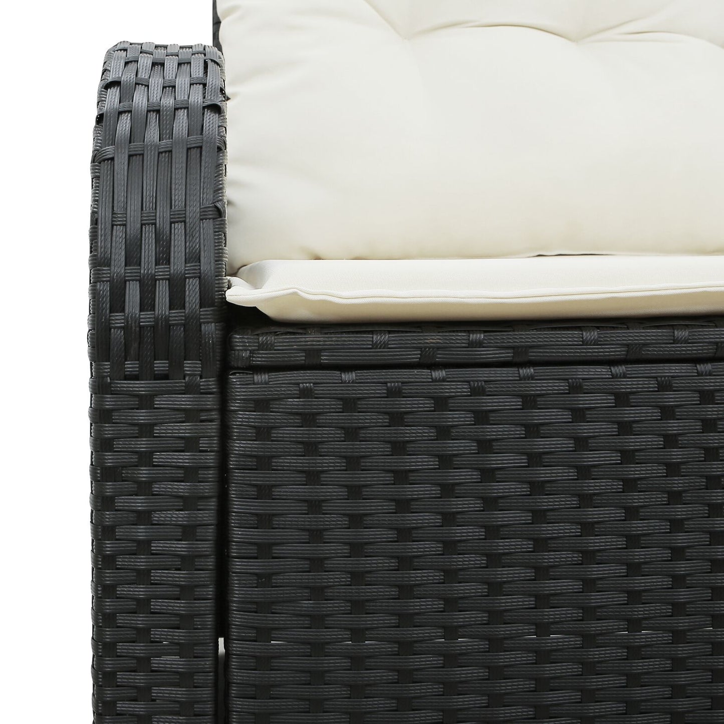 2 Seater Poly Rattan Garden Sofa