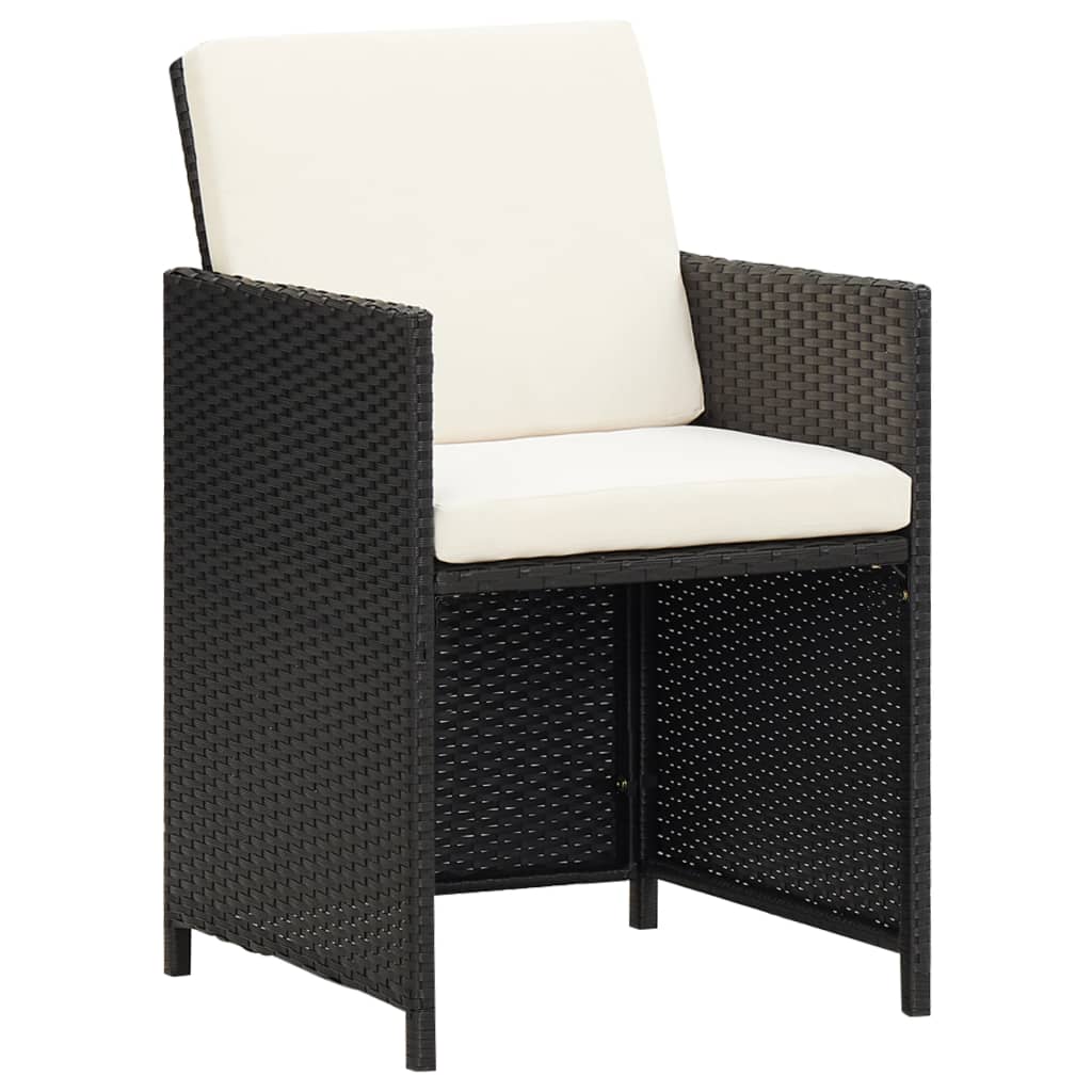 Black 5 Piece Outdoor Dining Set