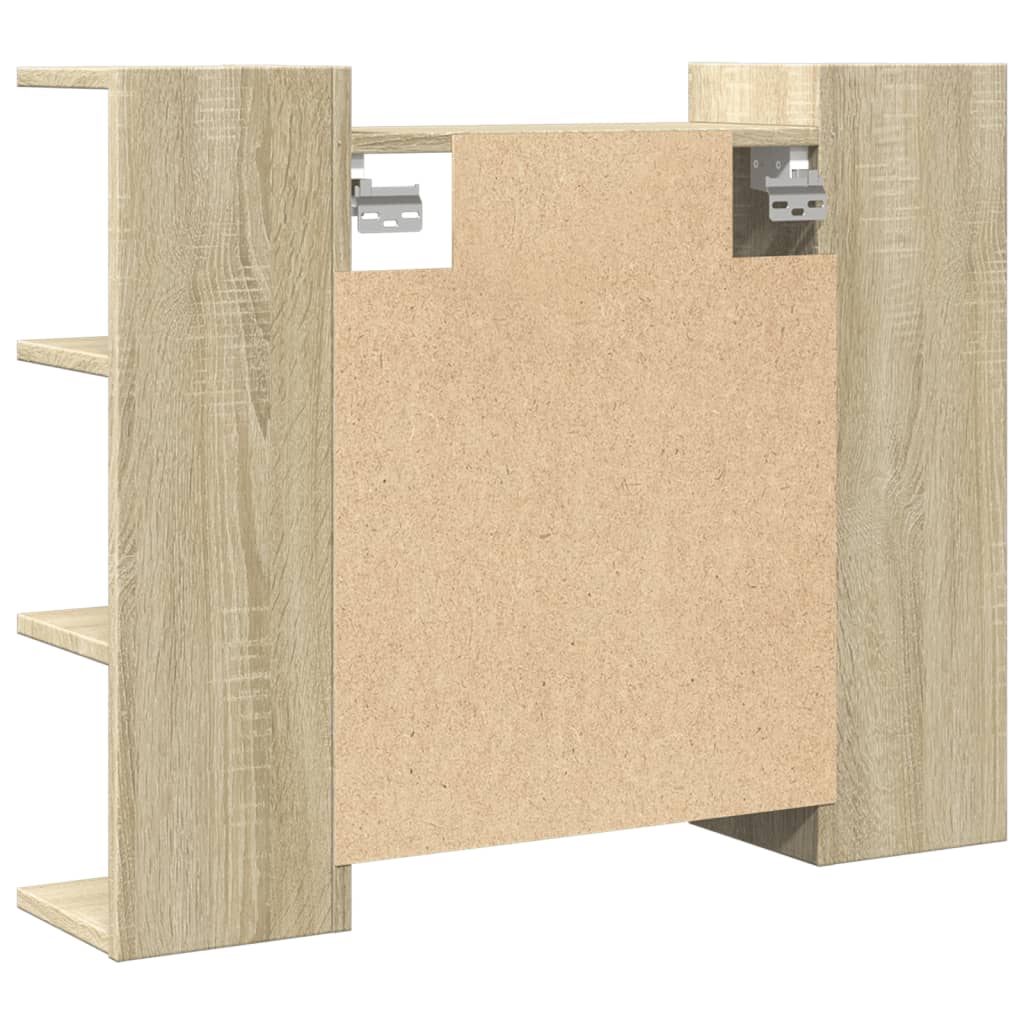 Bathroom Mirror Cabinet Sonoma Oak