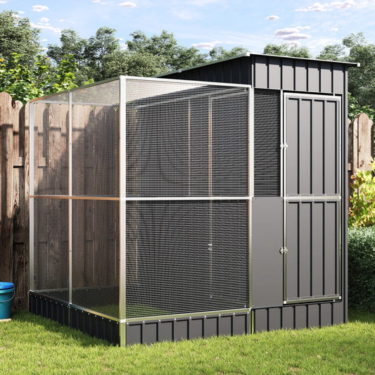 Aviary with Extension 209x203x216