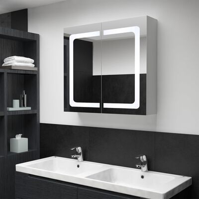 LED Bathroom Mirror Cabinet 80x12.2x68