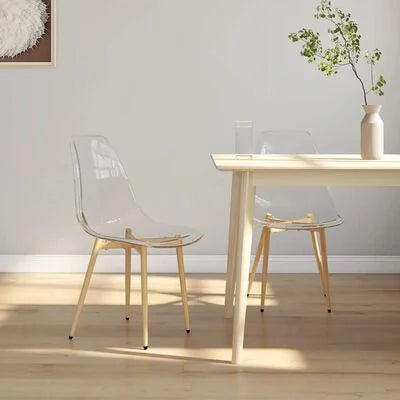Dining Chairs 2 pcs Transparent