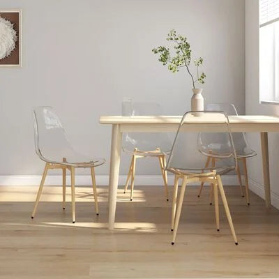 Dining Chairs 4 pcs Transparent
