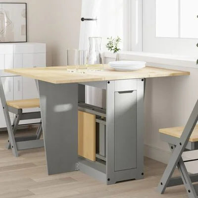Grey Folding Butterfly Dining Table
