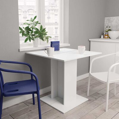 Dining Table White 80x80x75