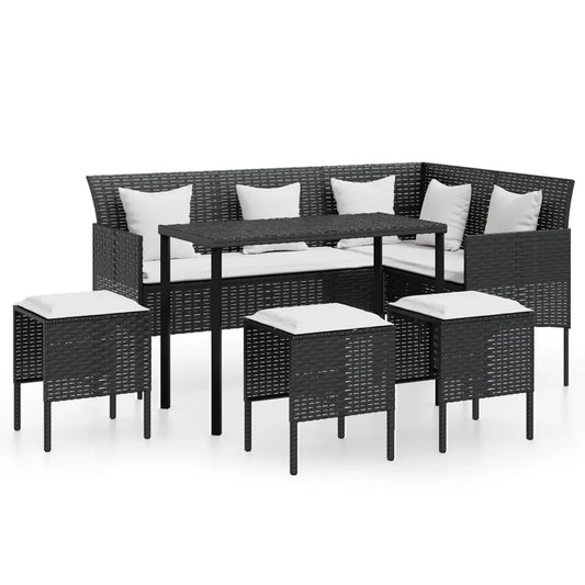 5 Piece L-shaped Couch Sofa Set