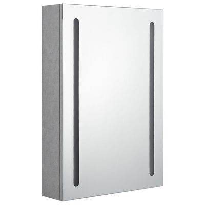 LED Bathroom Mirror Cabinet Grey