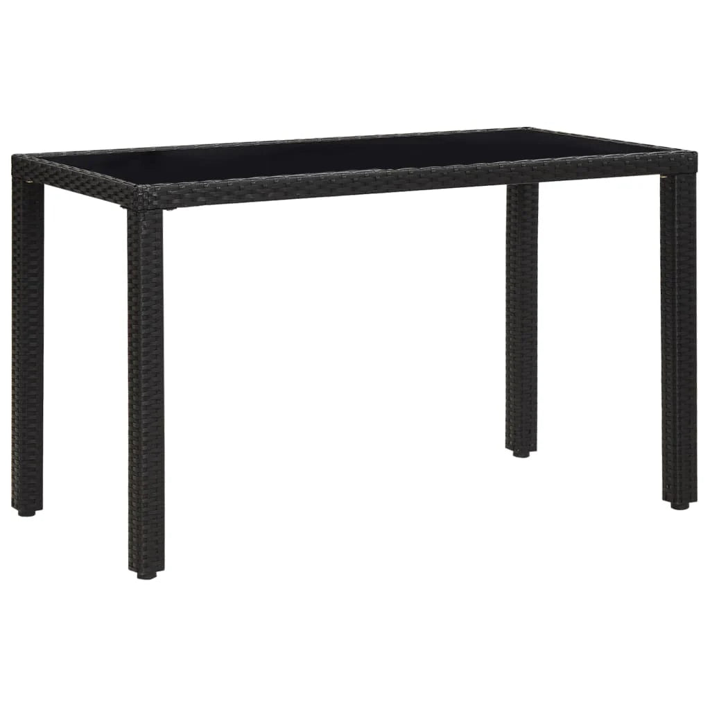 Black 5 Piece Outdoor Dining Set