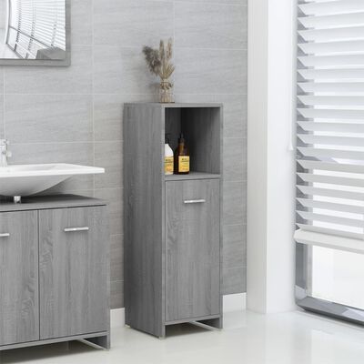 Bathroom Cabinet Grey 30x30x95