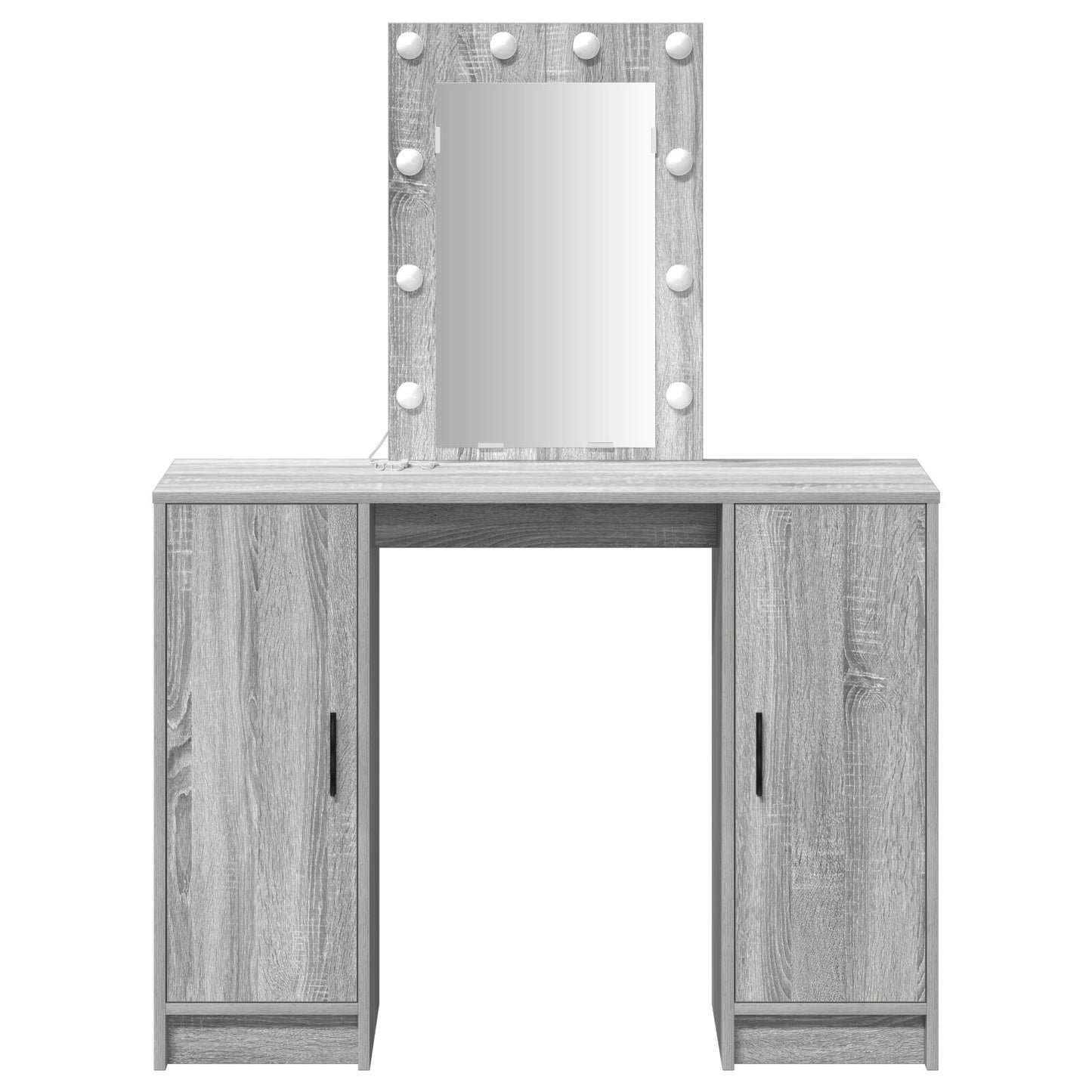Grey Vanity Makeup Table & Mirror