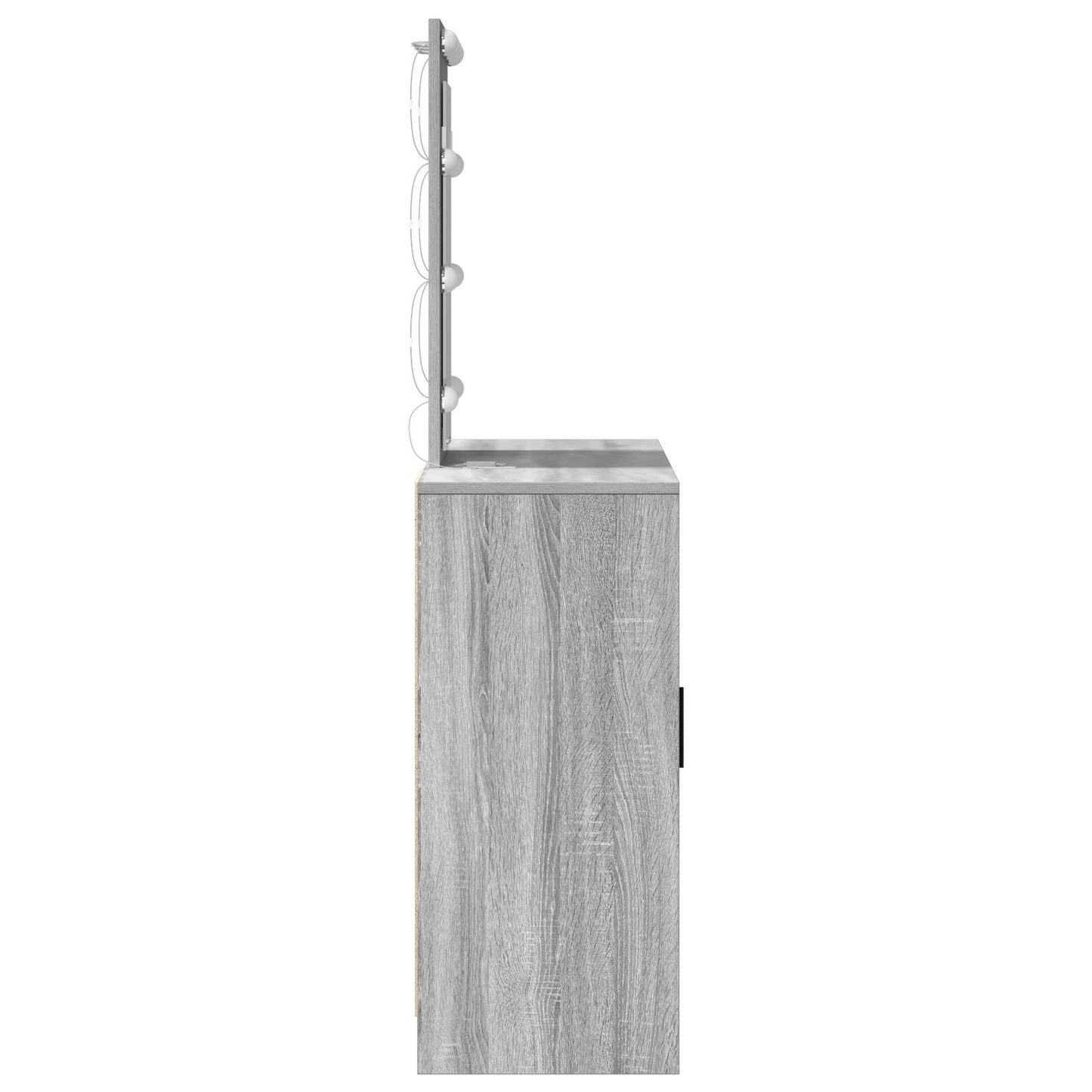 Grey Vanity Makeup Table & Mirror