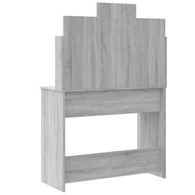 Grey Dressing Table with LED Lights